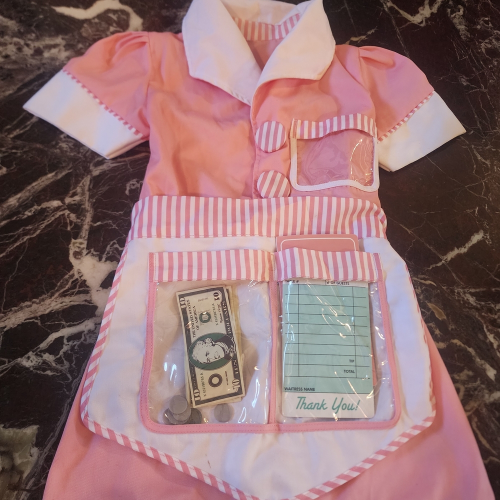 Pink and White Kids Play Costume